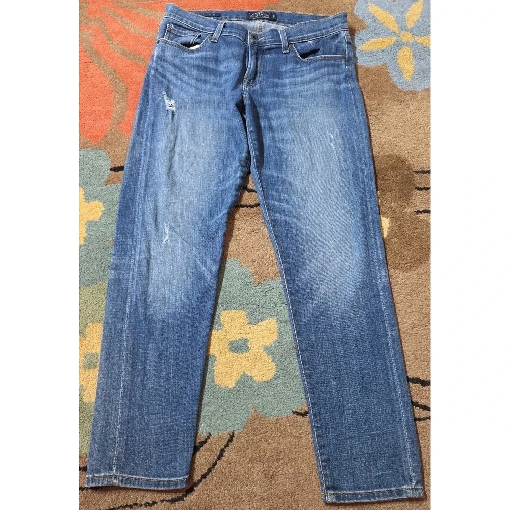 Lucky‎ Brand Sienna Cigarette Jeans Womens 6/28 Dark Wash Casual Button Fly Y2K